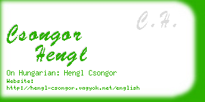 csongor hengl business card